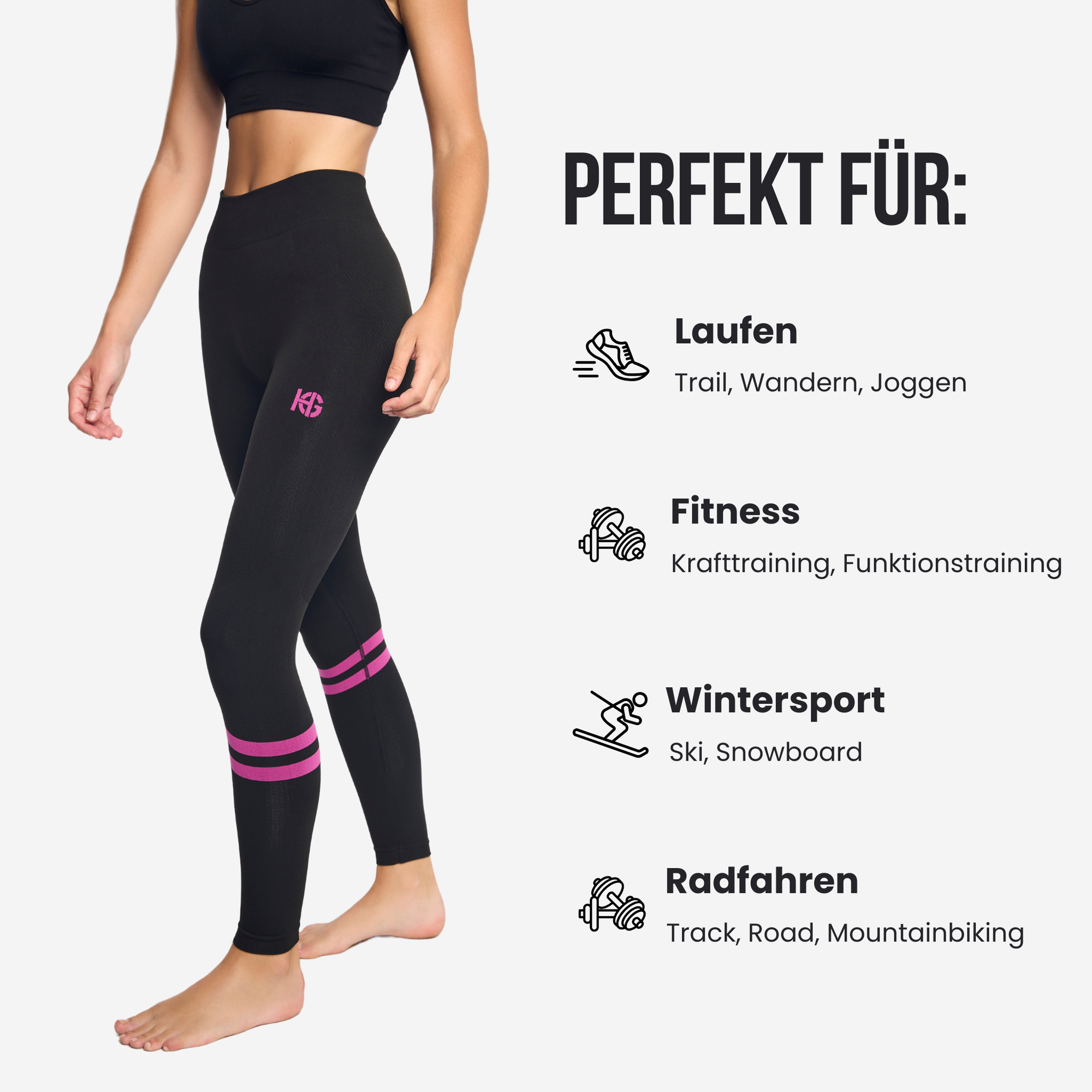 Pentro - Performance verbessernde Baselayer Hosen mittlere Kompression